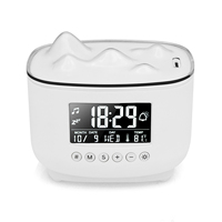 Haut-parleur électrique bleu, humidificateur intelligent, haut-parleur, alarme, lumière led, alarme, diffuseur ultrasonique d'huile essentielle, 300Ml