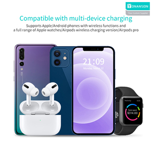 อเนกประสงค์พับได้<span class=keywords><strong>3</strong></span> in 1ที่ชาร์จไร้สาย<span class=keywords><strong>แบ</strong></span>บพกพา15W ชาร์จเร็วที่ชาร์จไร้สายสำหรับ iPhone สำหรับ <span class=keywords><strong>airpods</strong></span> - Product Image 3