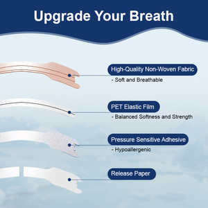 Patch nasal LYCHA certifié CE, hypoallergénique, bandes transparentes 66x19 55x16, anti-<span class=keywords><strong>ronflement</strong></span>, respirant, amélioration de la respiration nasale - Product Image 2
