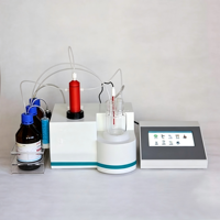 Titreur Karl Fischer intelligent automatique à double électrode en platine, analyseur de teneur en humidité avec fonction d'exportation des données