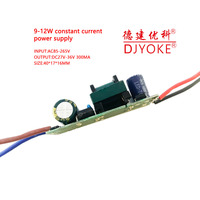Top qualité 9-12W led alimentation DC 27-36V 300mA courant constant intérieur LED pilote carte d'alimentation 03