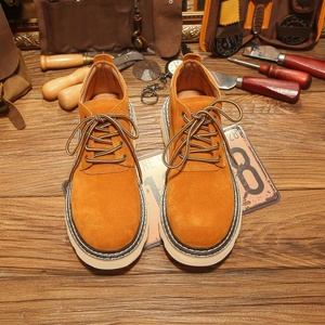 Botas de Trabajo para Hombre, de Cuero Genuino, Casuales, Antideslizantes, de Gamuza, Estilo Retro, Transpirables, para Exteriores - Product Image 2