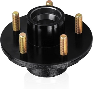 Nouveau kit de moyeu d'essieu de remorque 3500 lb à 5 boulons de 4,5 po avec broche d'essieu pour remorque - Product Image 5