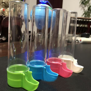 Оптовая продажа, длинная кормушка для птиц, прозрачная акриловая кормушка для попугаев, голубей, зверей, устройство для кормления птиц, кормушки для птиц - Product Image 5