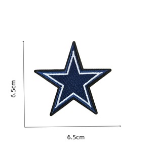 Thêu các bản vá lỗi sắt trên dính ủng hộ cho quần áo thể thao t Áo sơ mi Mũ biểu tượng tùy chỉnh Mỹ NFL đội biểu tượng - Product Image 4