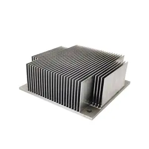 Custom Drawing Aluminum Extrusion Heat Sink OEM Anodized Extruded Aluminum High Density Heatsink Profile