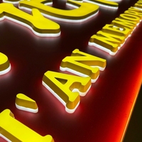 Panneau publicitaire LED personnalisé DakeSign de haute qualité, étanche, en métal, avec lettres en acrylique 3D pour logo de concessionnaire automobile