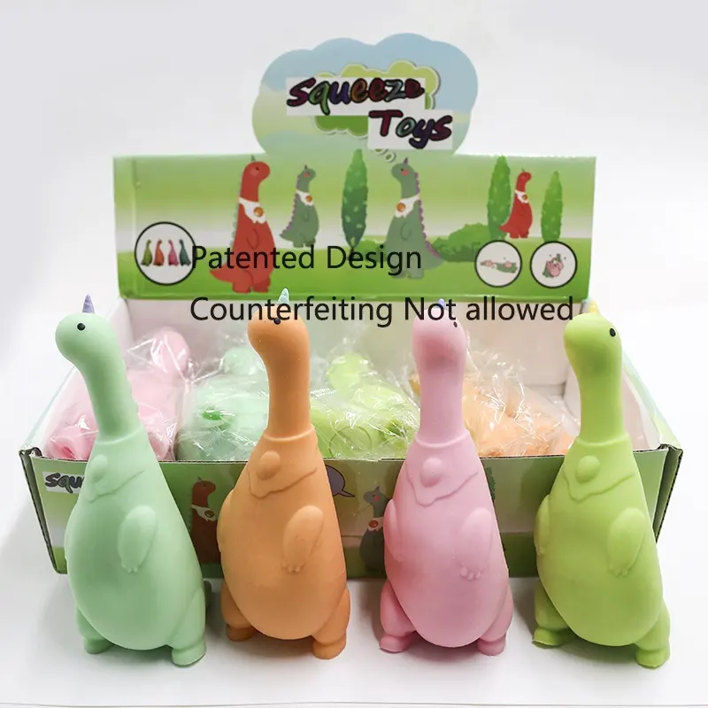 Patentli ürün türük oyuncak fabrika TPR süper esnek dinozor duyusal oyuncaklar stres giderici stres oyuncakları çocuklar ve yetişkinler için