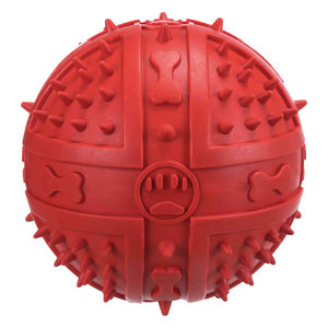 Pelota con Sonido de Caucho Natural de 9 cm, Juguete Interactivo para Mascotas - Product Image 1