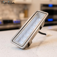 Lampe LED rectangulaire 12V CC pour hotte de cuisine, installation facile, étanche, lumière de remplacement pour hotte domestique