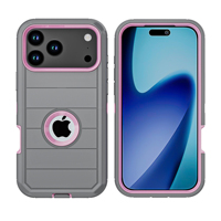 Étui robuste clip de ceinture étui de téléphone portable pour iPhone 17 Air 17 16 15 Pro Max Heavy Duty Defender Pro coque arrière en TPU