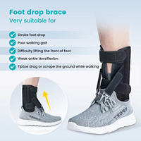 Attelle pour pied tombant, vente en gros d'usine, pour la marche avec des chaussures, attelle pour pied tombant réglable, attelle pour pied tombant