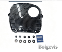 Suku Cadang Mobil Satu Tempat Lengkap, Tutup Timing Mesin Serat Karbon Hitam Aluminium 06H103269F untuk EA888 Gen 2