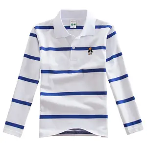 2-15 years red white blue striped polo shirts 4 years boys polo t shirts long sleeves boys shirts polo