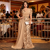 Robe de mère de la mariée grande taille, robe élégante à manches courtes avec panneaux de paillettes et col en V pour banquet de mariage