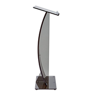 Pupitre de présentation portable en acrylique transparent sur mesure pour églises, pupitre professionnel pour bureau et salle de classe