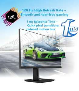 จอมอนิเตอร์ IPS 27นิ้ว2K QHD 100% GB อัตราการรีเฟรช120Hz สำหรับการออกแบบกราฟิกหน้าจอคอมพิวเตอร์สำหรับเล่นเกม - Product Image 3