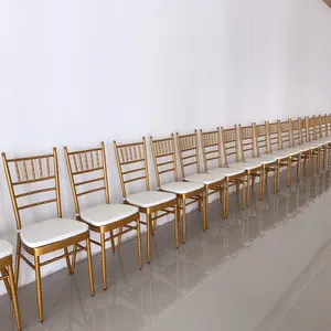 Suppliers Wedding Chairs Wedding Tiffany Different Color Iron Aluminum Chiavari Chair With Cushions