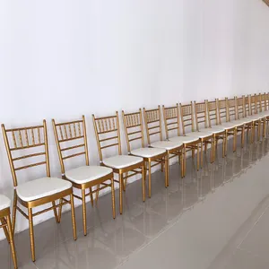 Aluminium Chair Wedding Wedding Tiffany Different Color Iron Aluminum Chiavari Chair With Cushions