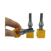 Mata Bor Kayu TCT Karbida Padat 3-Alur Lurus yang Dapat Disesuaikan, Mata Router Baja Kecepatan Tinggi untuk Memotong Kayu HDF, OEM/ODM 12.7mm