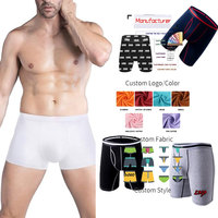 Sous-vêtements élastiques pour hommes de haute qualité caleçons solides respirants caleçons mi-taille caleçons pour hommes
