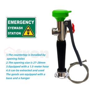 304 Thép Không Gỉ Phòng Thí Nghiệm Cầm Tay Khẩn Cấp Vòi Hoa Sen Và Thiết Bị Rửa Mắt Nhà Sản Xuất Chuyên Nghiệp Cầm Tay Rửa Mắt Trạm - Product Image 4