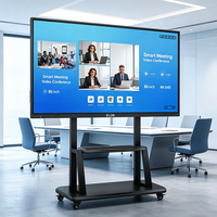 Tableau blanc interactif intelligent à écran plat tactile 4K LCD de 65, 75, 85, 98 et 110 pouces pour l'enseignement scolaire