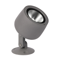 Lumière de jardin extérieure en aluminium LED IP65 étanche avec RGB/blanc chaud et gradation, alimentée par courant continu/alternatif