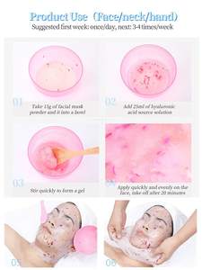 Masque en poudre de pétales de rose hydratant et éclaircissant biologique à étiquette privée Masque facial en gelée hydro - Product Image 5