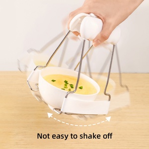 Pince de cuisine en acier inoxydable pour assiettes et bols, support de maintien pour plaques chauffantes - Product Image 3
