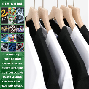 เสื้อยืดคอตตอนแท้ 100% หนัก 400gsm พรีเมียมสั่งทำพิเศษ สำหรับทุกเพศทุกวัย ขายส่งจำนวนมาก รับผลิตแบบ OEM สตรีทแวร์ ดีไซน์เรียบง่าย เป็นมิตรต่อสิ่งแวดล้อม ระบายอากาศได้ดี - Product Image 2