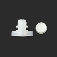 Fermeture de bouteille à vis en plastique, capuchon à bec en étain pour huile de lait avec couvercle en aluminium 10mm 50 pièces