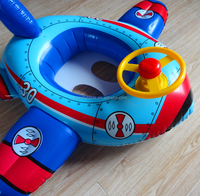 Aufblasbarer Baby-Schwimmsitz mit Rädern für Kleinkinder