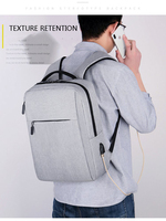 Sac à dos unisexe pour ordinateur de bureau et étudiant avec logo classique sac à dos étanche antivol en nylon personnalisé pour ordinateur portable à usage scolaire