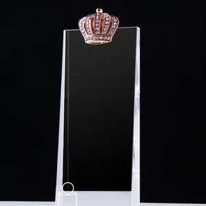 एचबीएल थोक सोने की रजत कांस्य धातु ताज क्रिस्टल ट्रॉफी कप में प्रमुख नृत्य क्रिस्टल ग्लास पुरस्कार पट्टिका ट्रॉफी - Product Image 3