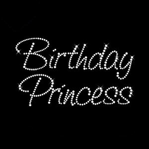 Vente chaude Personnalisé Cristal Brillant Hot Fix Anniversaire Simple Mot Conception Motif Strass Transfert De Chaleur pour Vêtements - Product Image 1