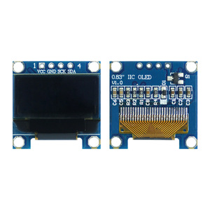 0.83" 4 พินบอร์ด PCB สีน้ำเงิน - โมดูลจอแสดงผล OLED แสงสีฟ้า SSD1306 ไดรเวอร์ 96x39 พิกเซล อินเทอร์เฟซ IIC หน้าจอ OLED สีฟ้า L1182 - Product Image 1