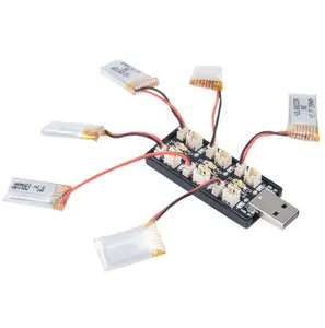 6CH USB şarj aleti 3.7V 4.2V 1S Lipo 6 kanal şarj kurulu için LED göstergesi ile RC hobi pil