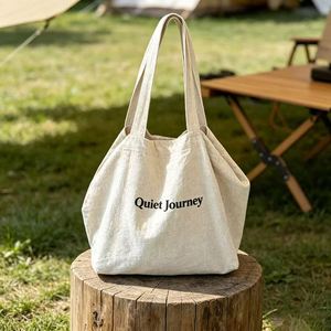 Cheap Price Reusable Grocery <b>Shopping</b> <b>Bag</b> <b>Large</b> Capacity Cotton Canvas Tote <b>Bag</b> With Long Handle - Product Image 4