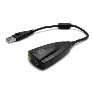 Adaptateur audio USB 7.1 <span class=keywords><strong>Son</strong></span> surround virtuel Plug and Play <span class=keywords><strong>Carte</strong></span> <span class=keywords><strong>son</strong></span> <span class=keywords><strong>externe</strong></span> pour ordinateur portable Ordinateur de bureau avec sortie casque micro - Product Image 1