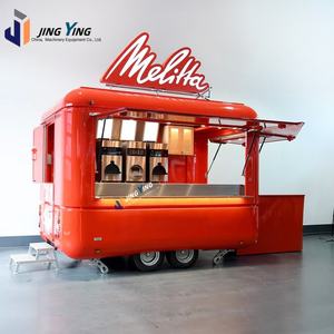 Petite remorque pour pizzas et glaces avec équipement de cuisine complet Camion à café mobile et chariot à croustilles Accessoires pour snacks - Product Image 5