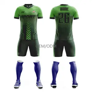 Venta al por mayor Logotipo de diseño personalizado sublimación Jersey camiseta de fútbol uniforme camiseta de fútbol Jersey para Brasil