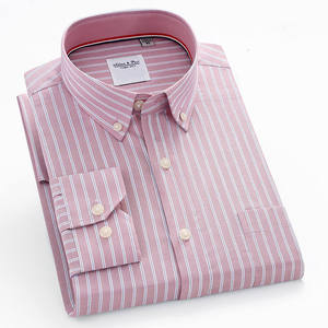 Camicia da Uomo di Lusso, Produzione Professionale su Misura, in Cotone a Righe, Manica Lunga, Casual per Ufficio e Lavoro - Product Image 5