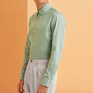 Camisa de manga larga para hombre con estampado de seda de diseño personalizado, blusas de moda para hombre de alta calidad OEM camisas de vestir para hombre/ - Product Image 3