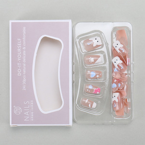 Xiaohongshu, superventas, puntas portátiles, dibujos animados bonitos, pegatinas de uñas de gama alta, uñas postizas adorables extraíbles - Product Image 4