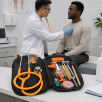 Kit de diagnostic médical portable avec stéthoscope, diapason C-128 C-512, thermomètre numérique et garrot pour la formation des professionnels