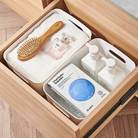 Boîte de rangement empilable pour la maison Boîte de tri à couvercle en plastique Boîte de rangement multifonctionnelle épaissie de grande capacité