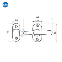 Accesorios de Hardware, bloqueo de protección de aleación de Zinc, protector de puerta de seguridad de acero inoxidable