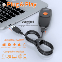 Lecteur de codes-barres sans fil USB Xincode Factory, lecteur de codes-barres 2D portable, scanner de codes QR Bluetooth mobile