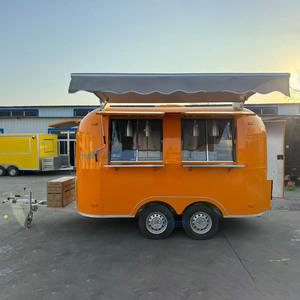 Carro de Comida Móvil Naranja de Alta Calidad 2026, Camión de Comida Rápida, Remolque de Comida para Venta Ambulante - Product Image 1